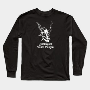 Norwegian Black Dragon DnD Metal Long Sleeve T-Shirt